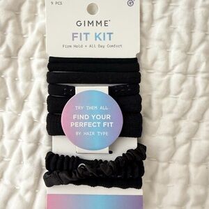 Black Hair Tie Fit Kit